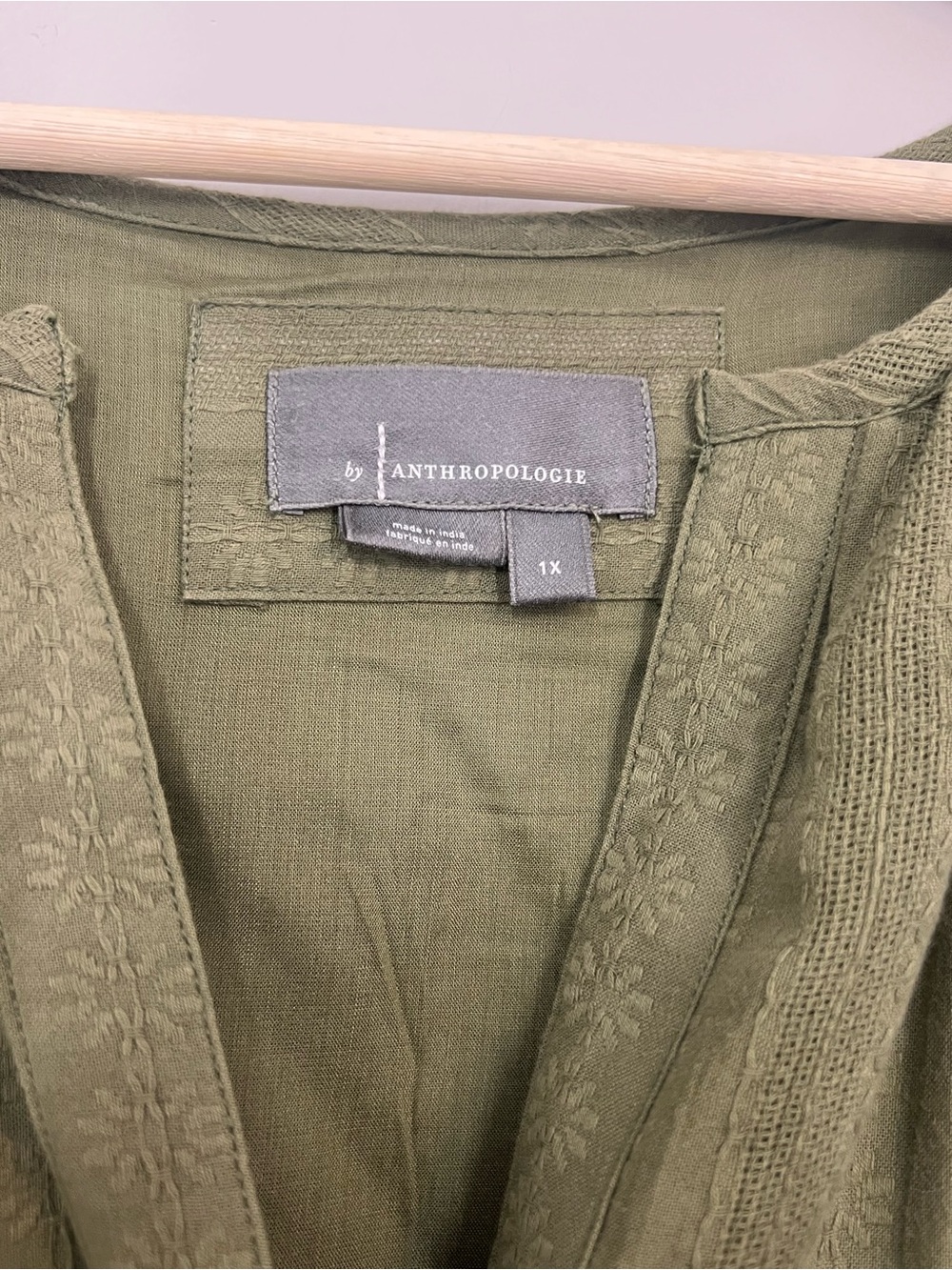 Anthropologie Somerset Maxi Dress Green size 1X Women’s - Picture 6 of 7